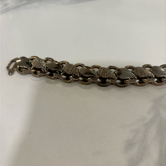 Vintage 70’s silver chunky chain leaf woodland elf elven fantasy - Picture 3 of 7